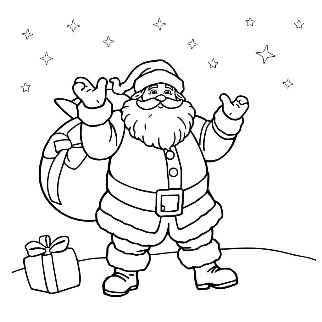 Free Printable Santa Coloring Pages