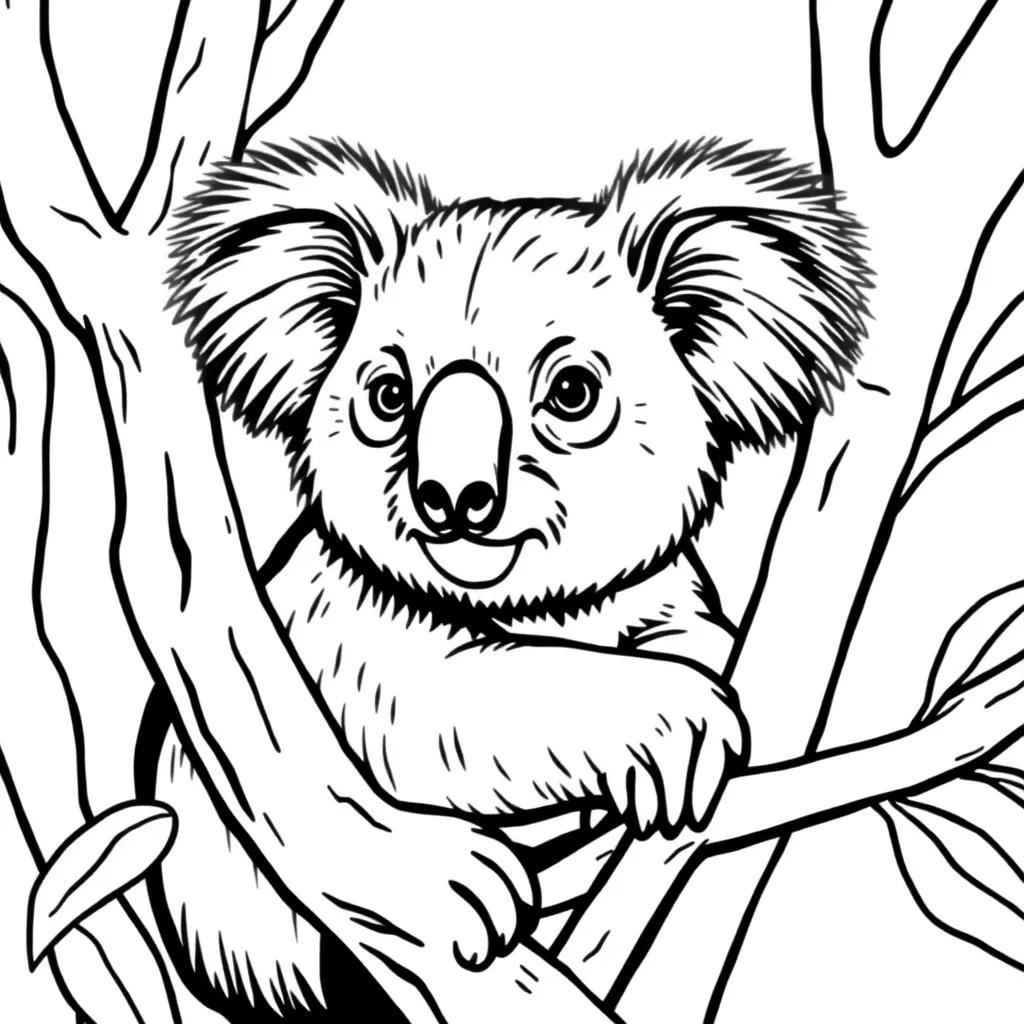 Free Koala Coloring Pages