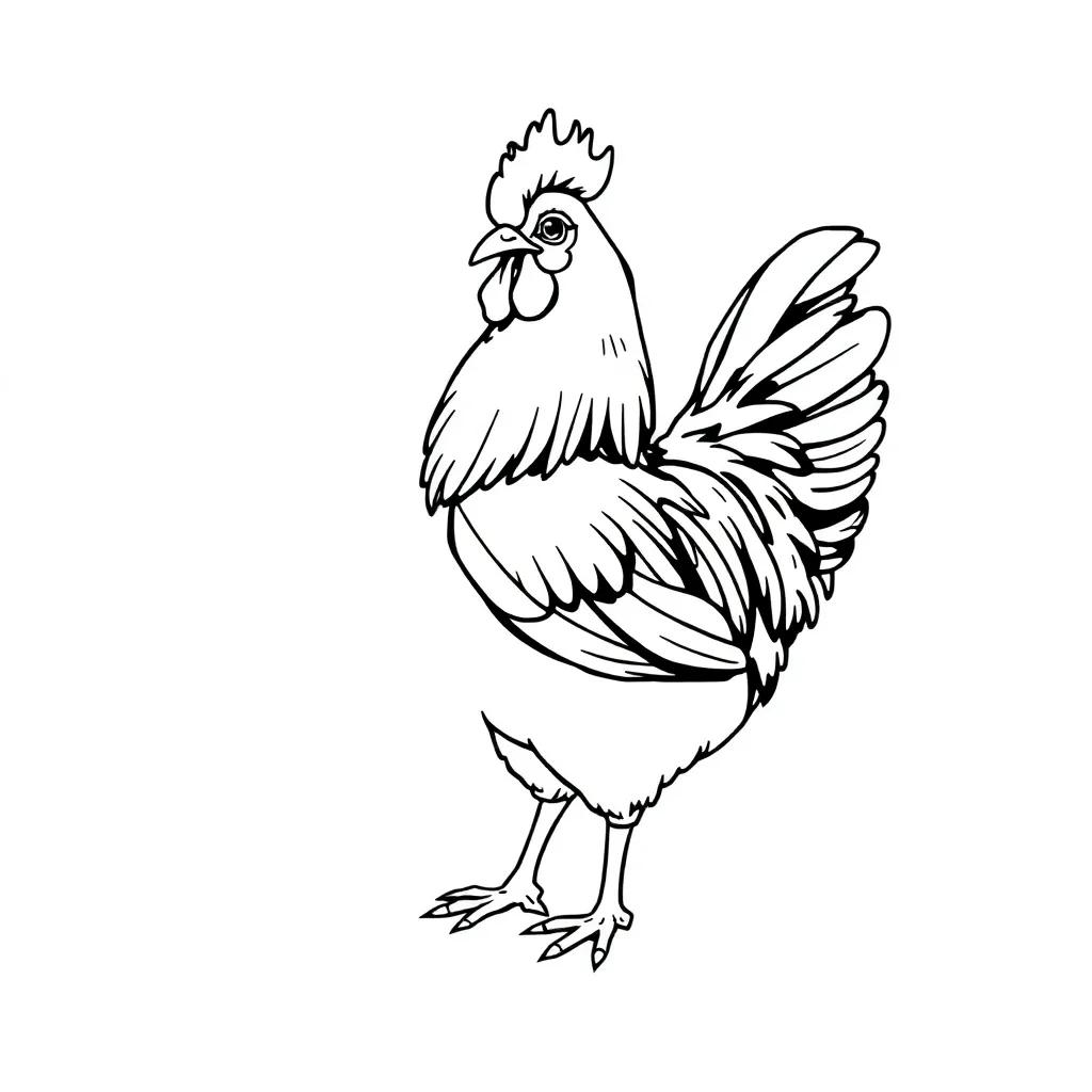 Free Chicken Coloring Pages