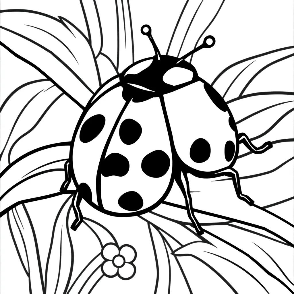 Free Coloring Pages Ladybug