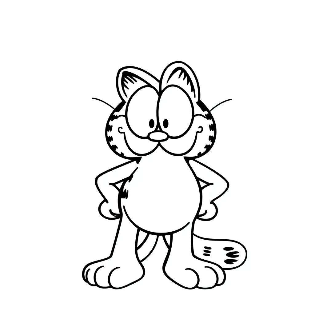 Free Coloring Pages Garfield