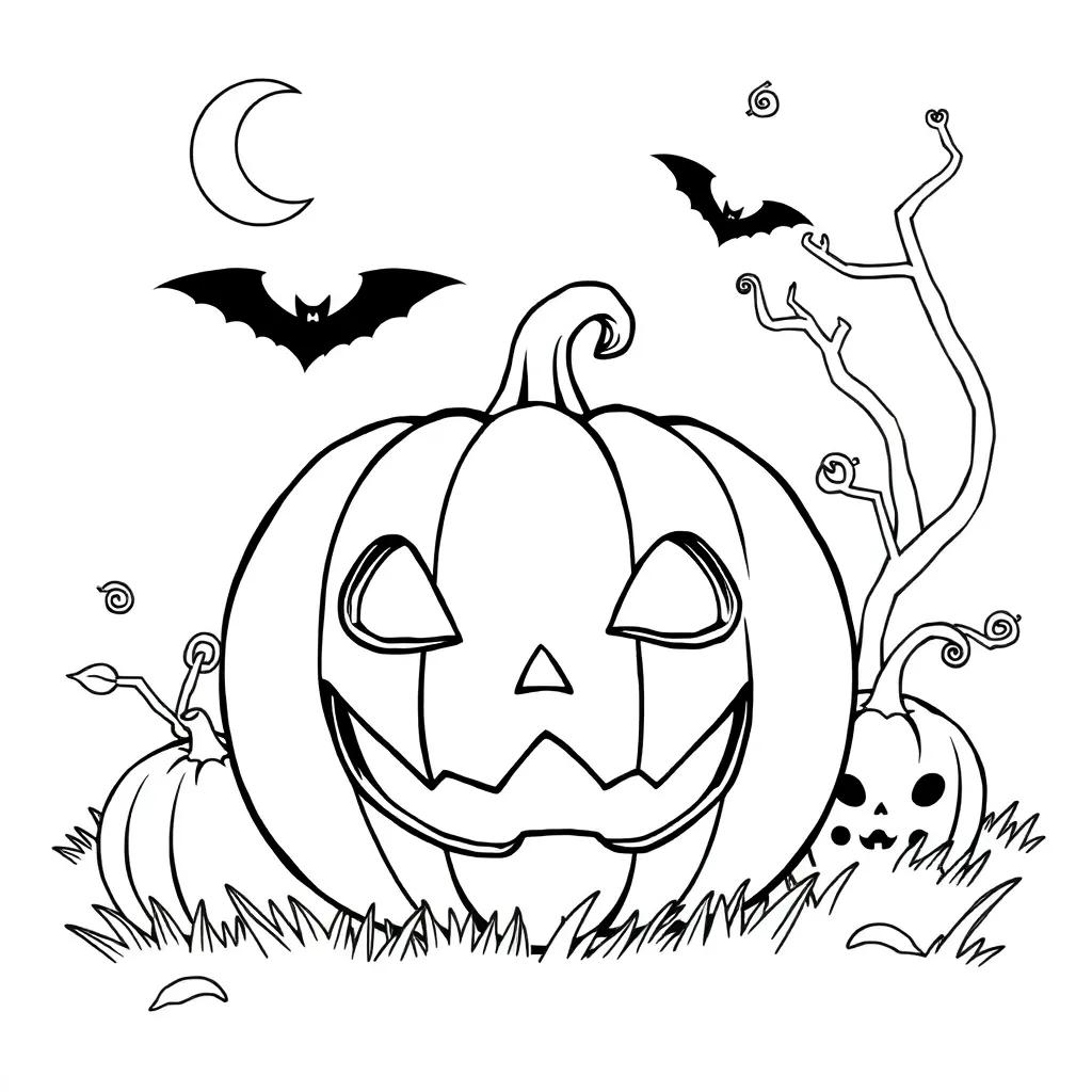 Free Kids Halloween Coloring Pages
