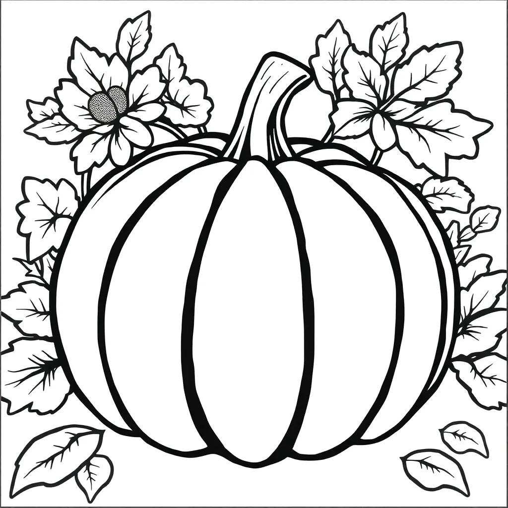 Free Coloring Pumpkin Pages