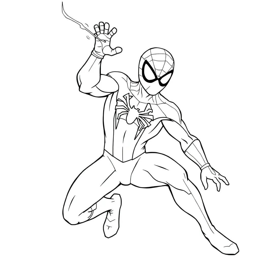 Free Printable Coloring Sheet Spiderman Coloring Pages