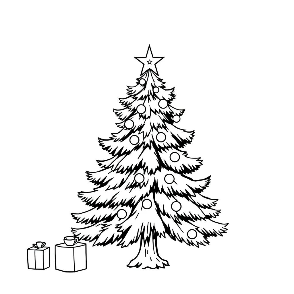Free Printable Coloring Pages Of Christmas Trees