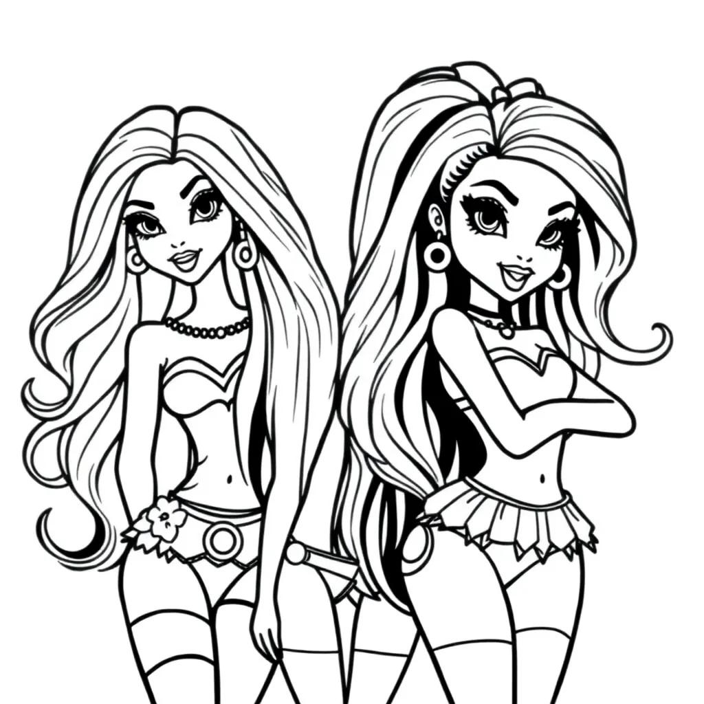 Free Bratz Coloring Pages