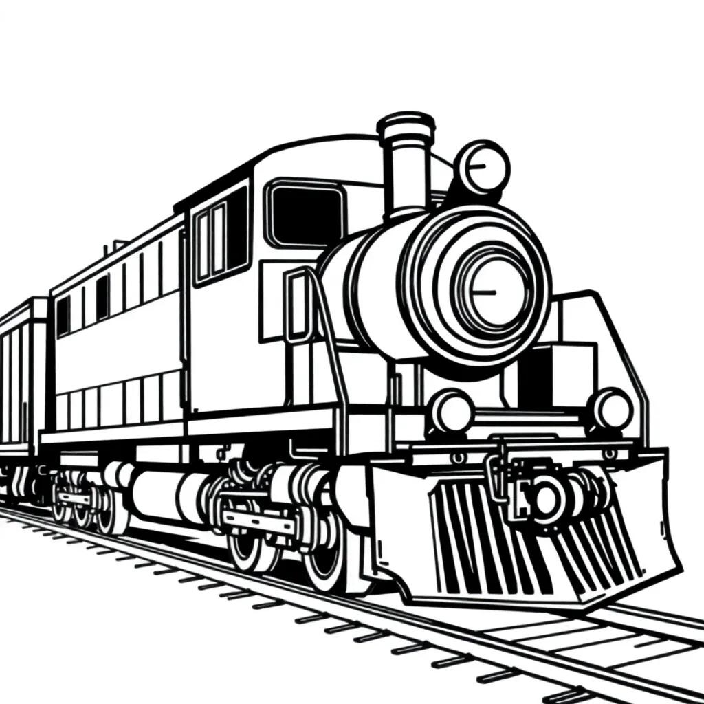 Freight Train Coloring Pages