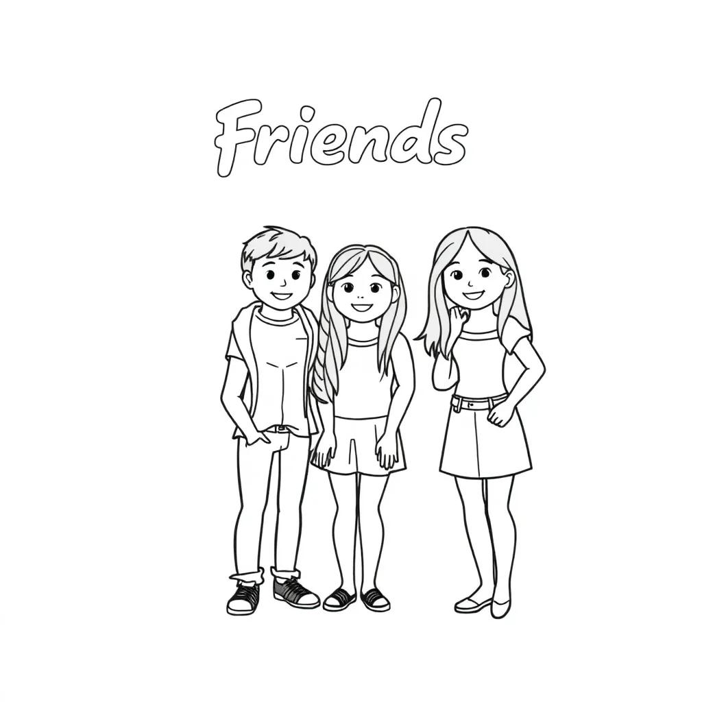 Friends Coloring Pages To Print