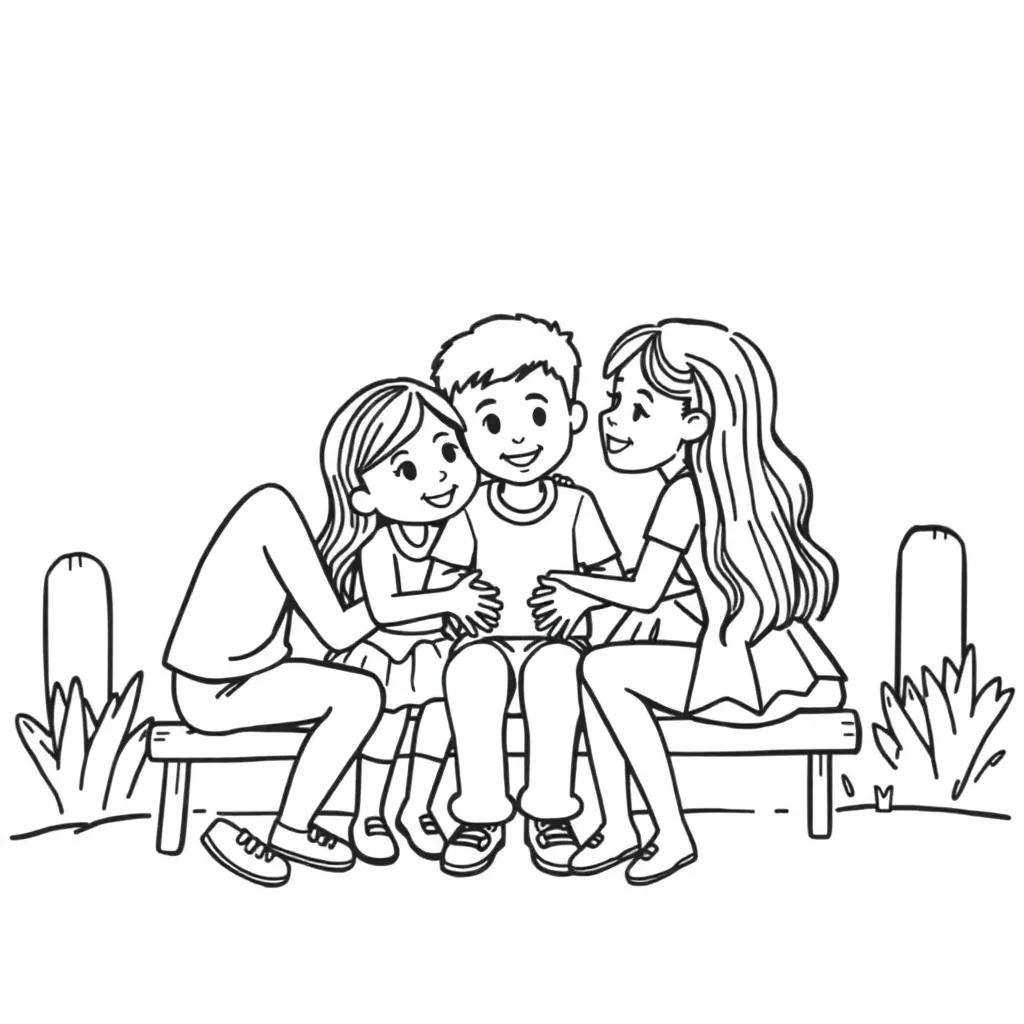 Friendship Coloring Pages Free