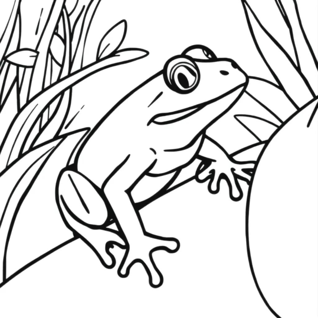 Frog Printable Coloring Pages