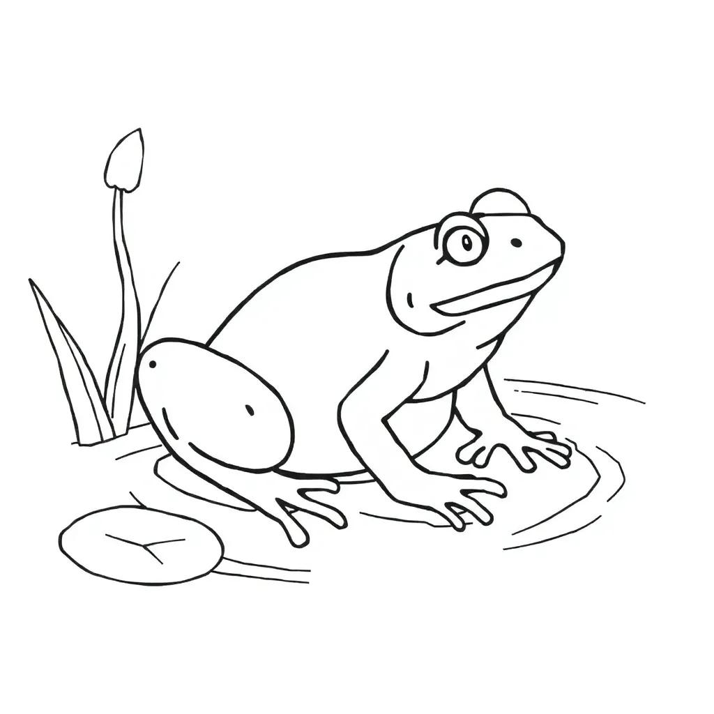Frog Life Cycle Coloring Pages