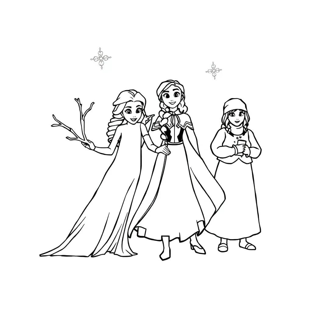 Frozen Images Coloring Pages