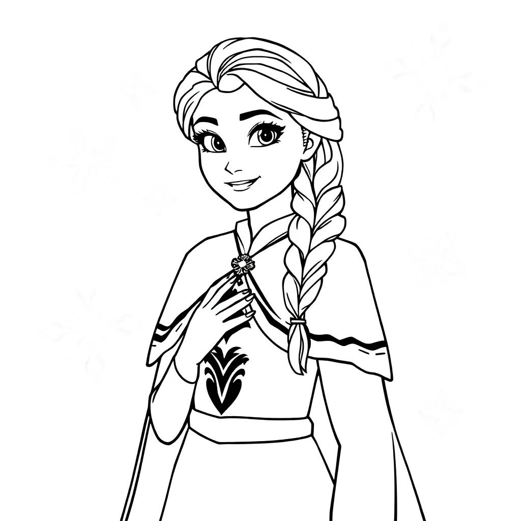 Frozen Coloring Pages Anna
