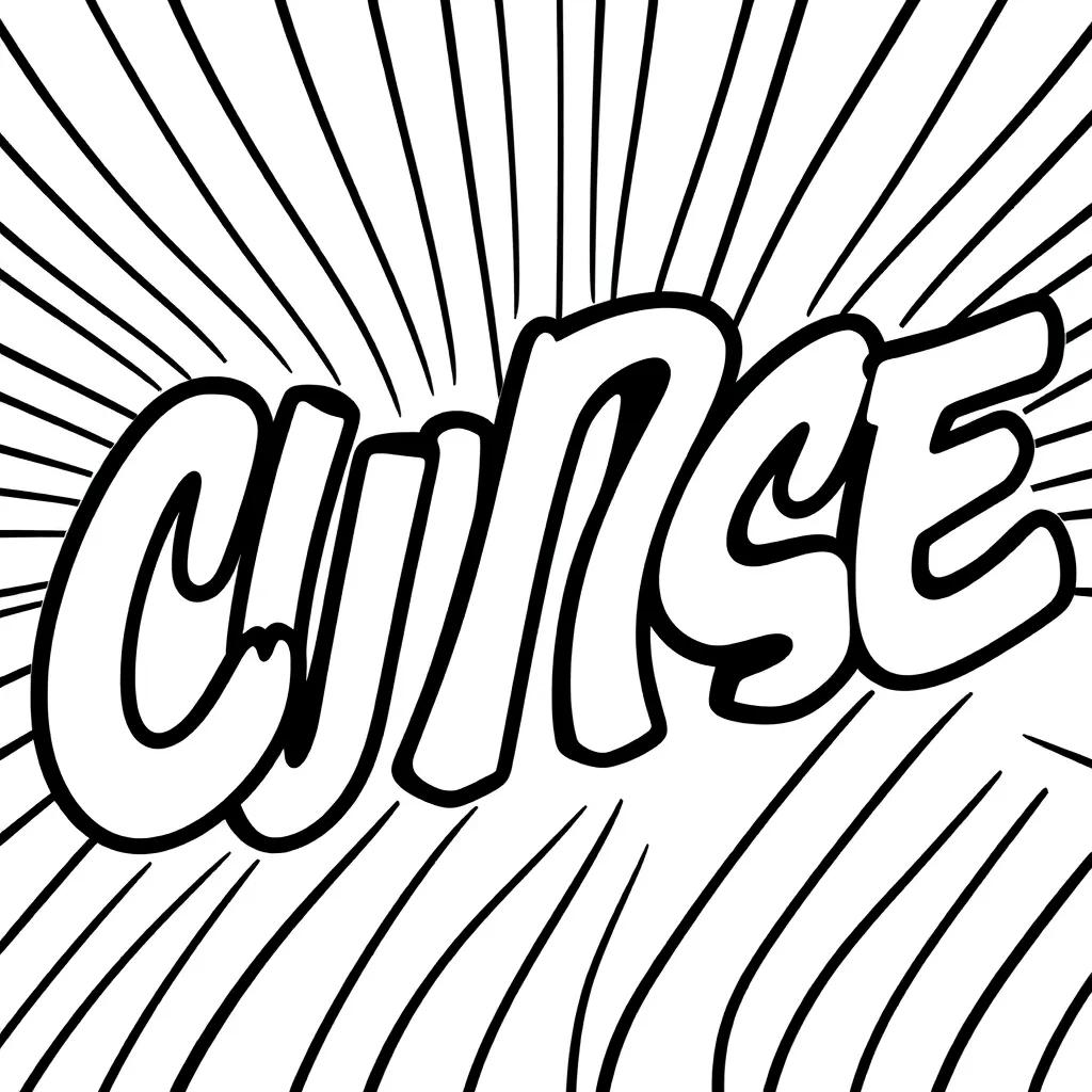 Full Page Curse Word Color Pages