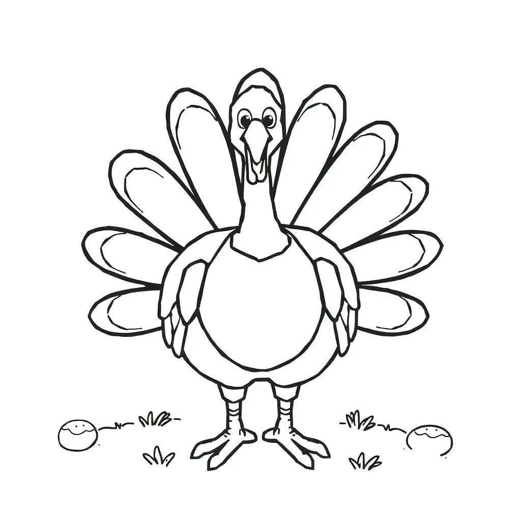 Fun Turkey Coloring Pages