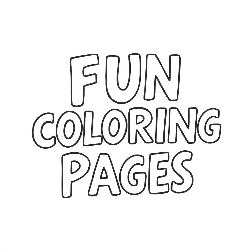 Fun Free Coloring Pages