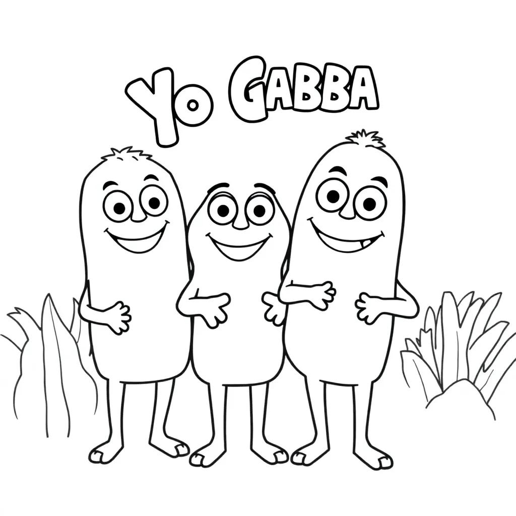 Yo Gabba Gabba Coloring Pages