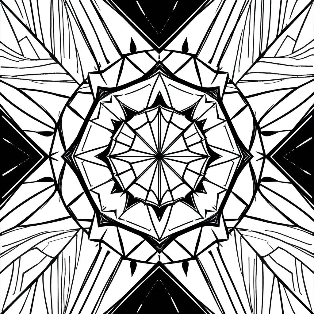 Geometric Printable Coloring Pages