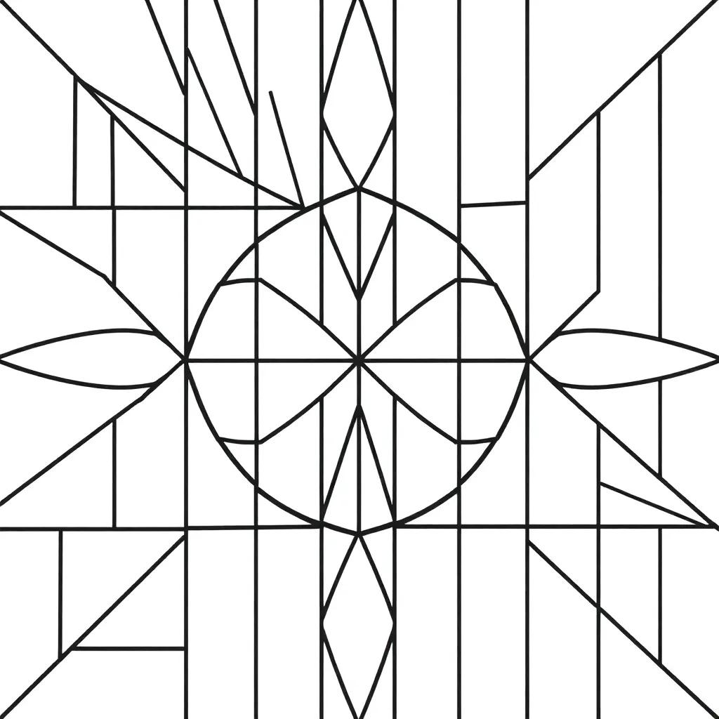 Geometric Coloring Pages For Adults