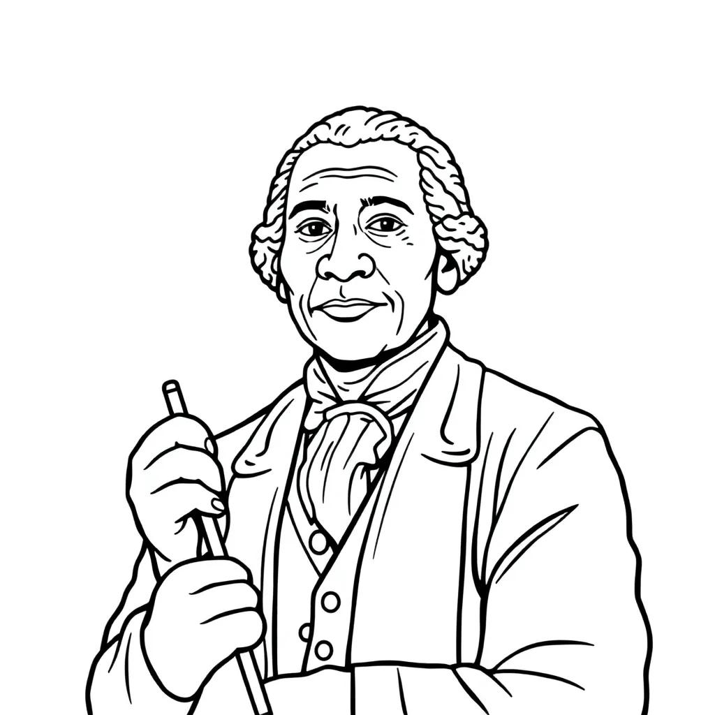George Washington Carver Coloring Page