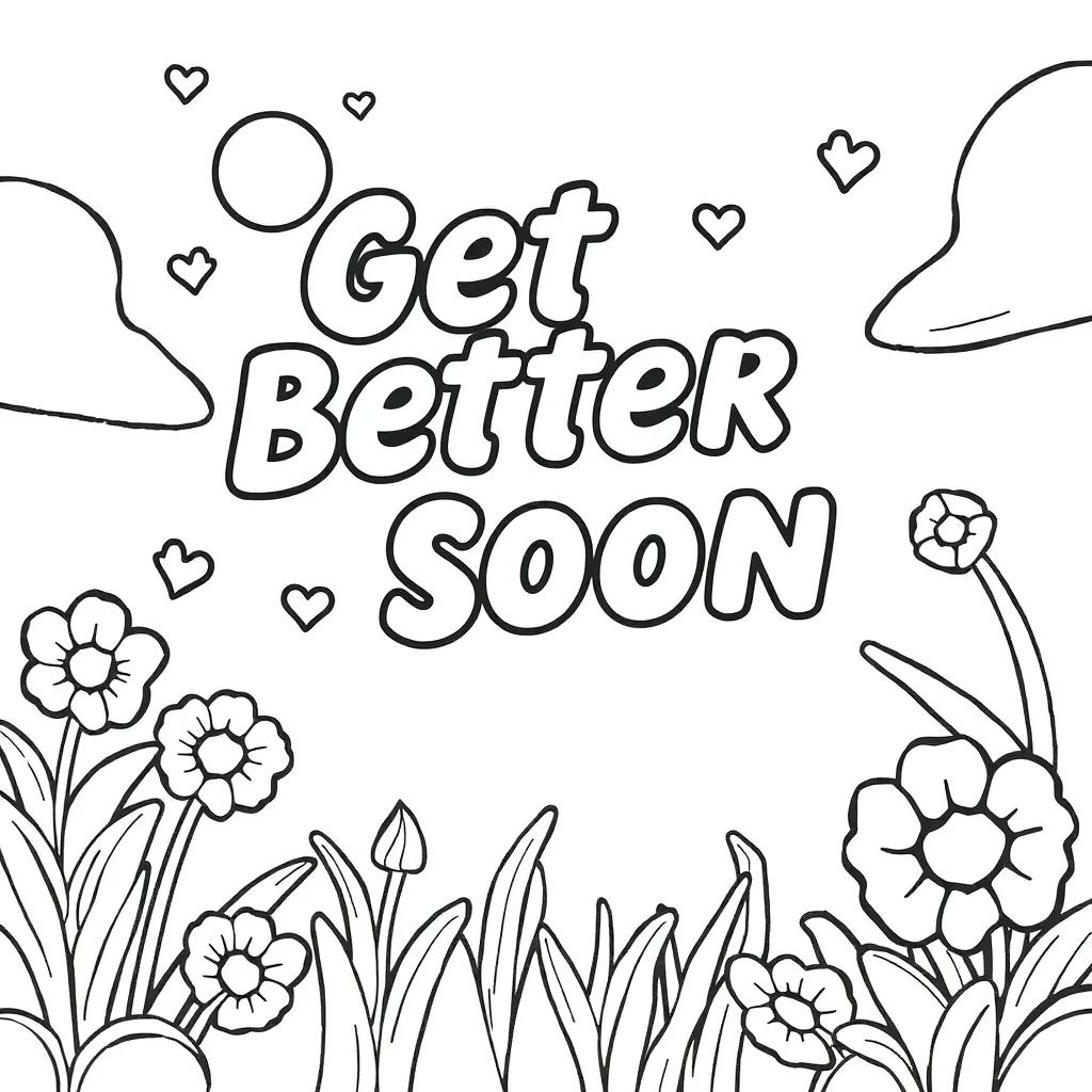 Get Better Soon Coloring Pages