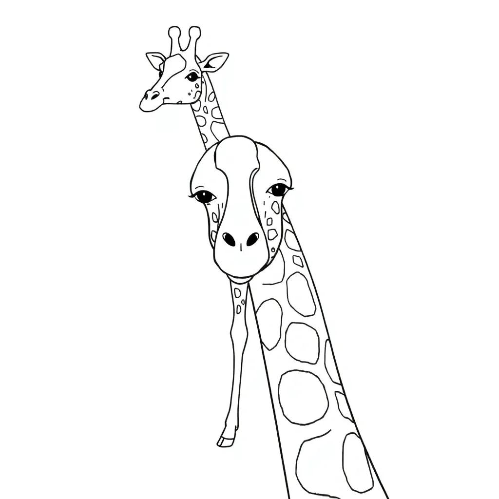 Giraffe Printable Coloring Pages
