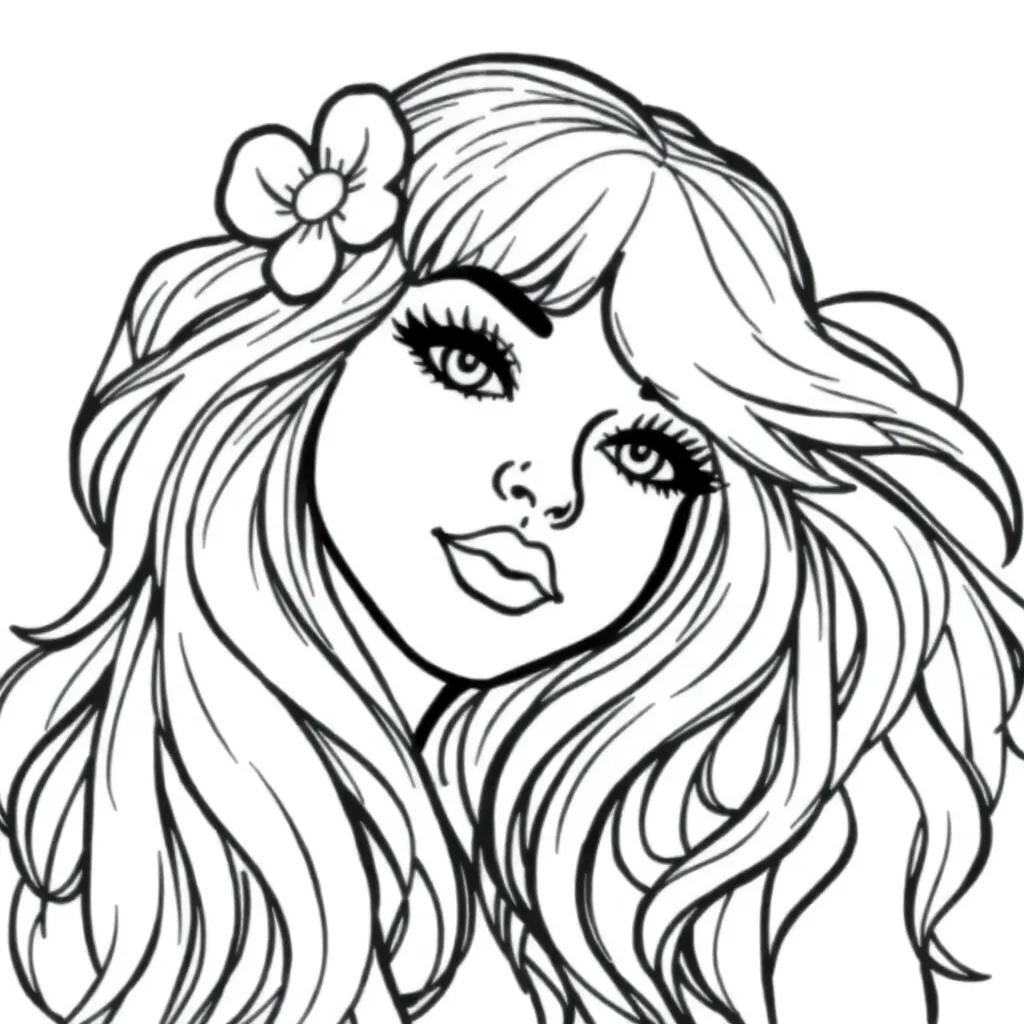 Girly Coloring Pages For Adults