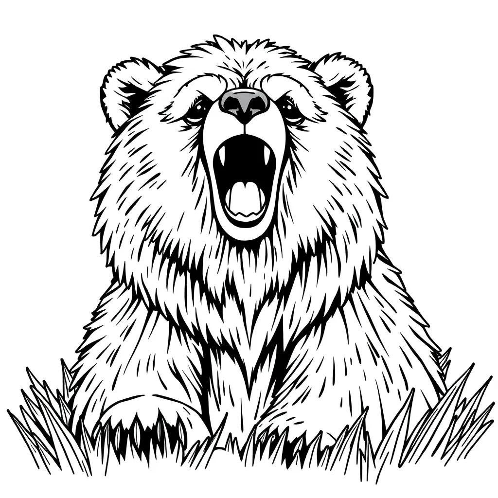 Gloomy Bear Coloring Pages