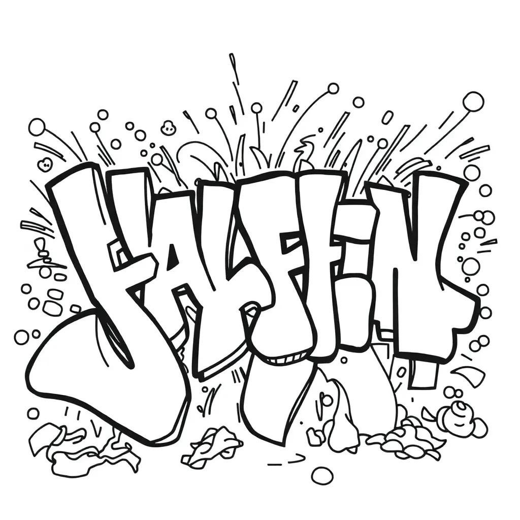 Graffiti Coloring Pages Printable