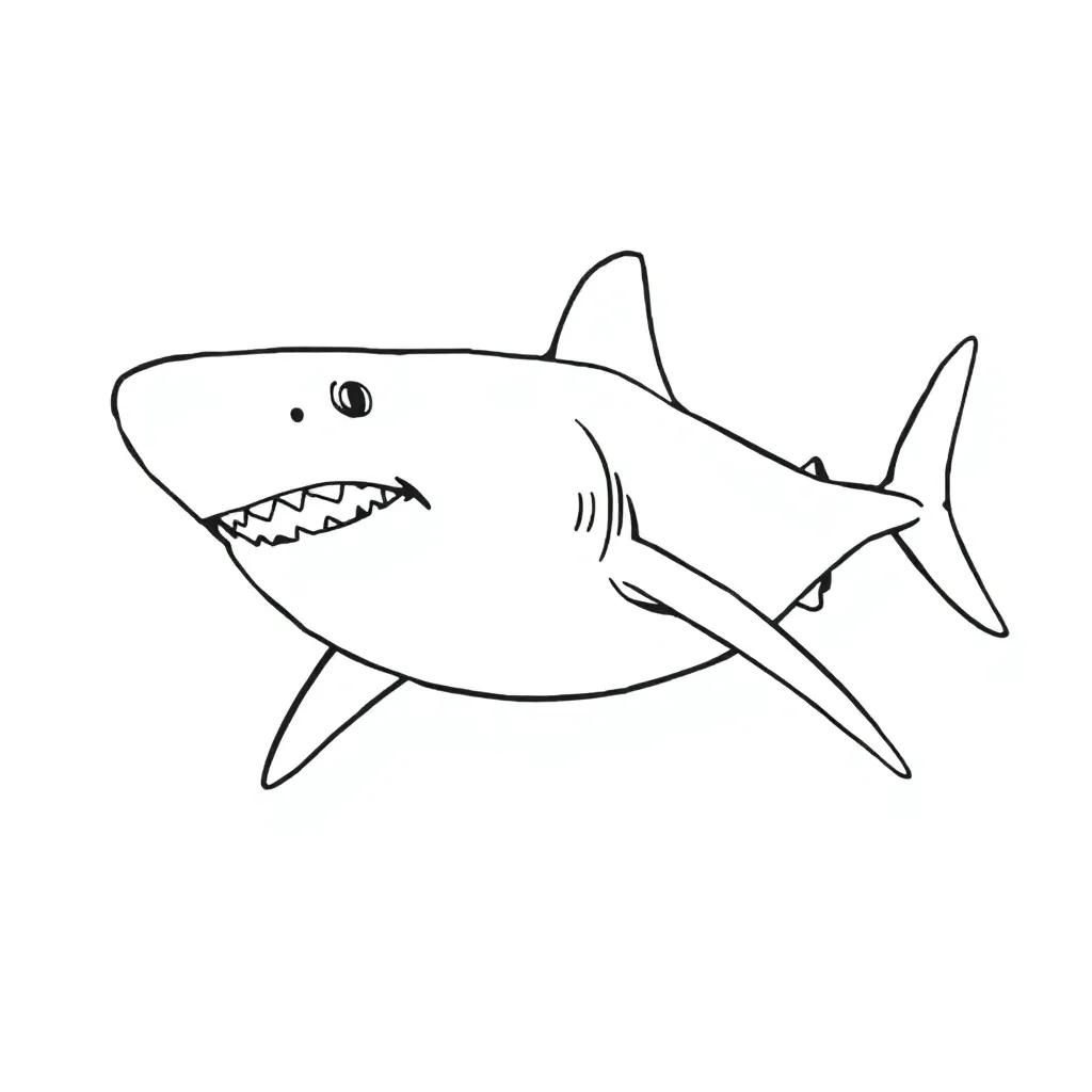 Great White Shark Coloring Pages