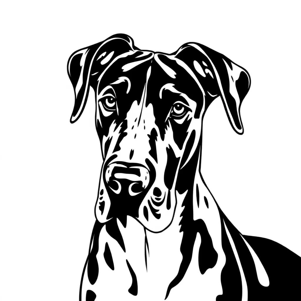 Great Dane Coloring Pages