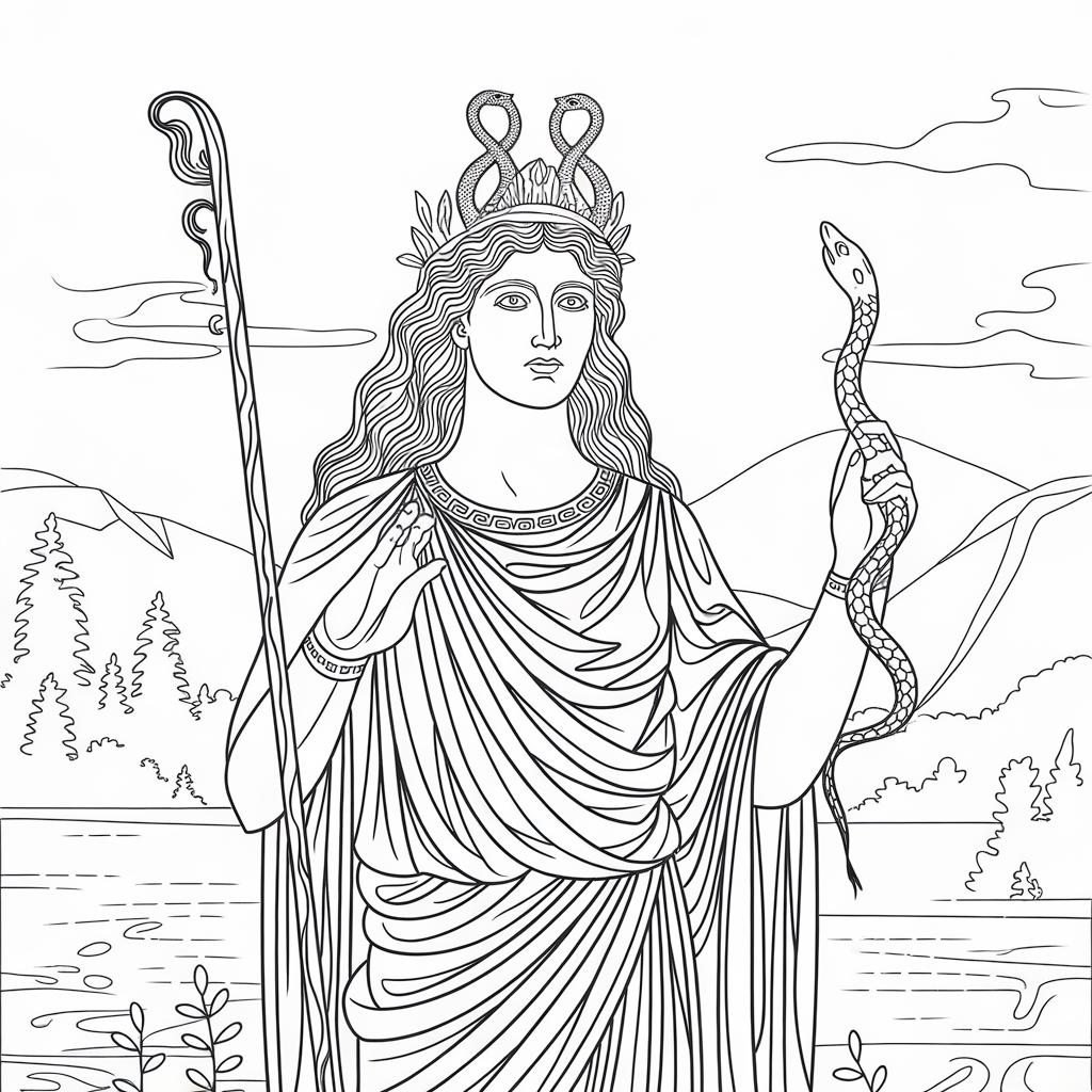 Greek Goddess Coloring Pages