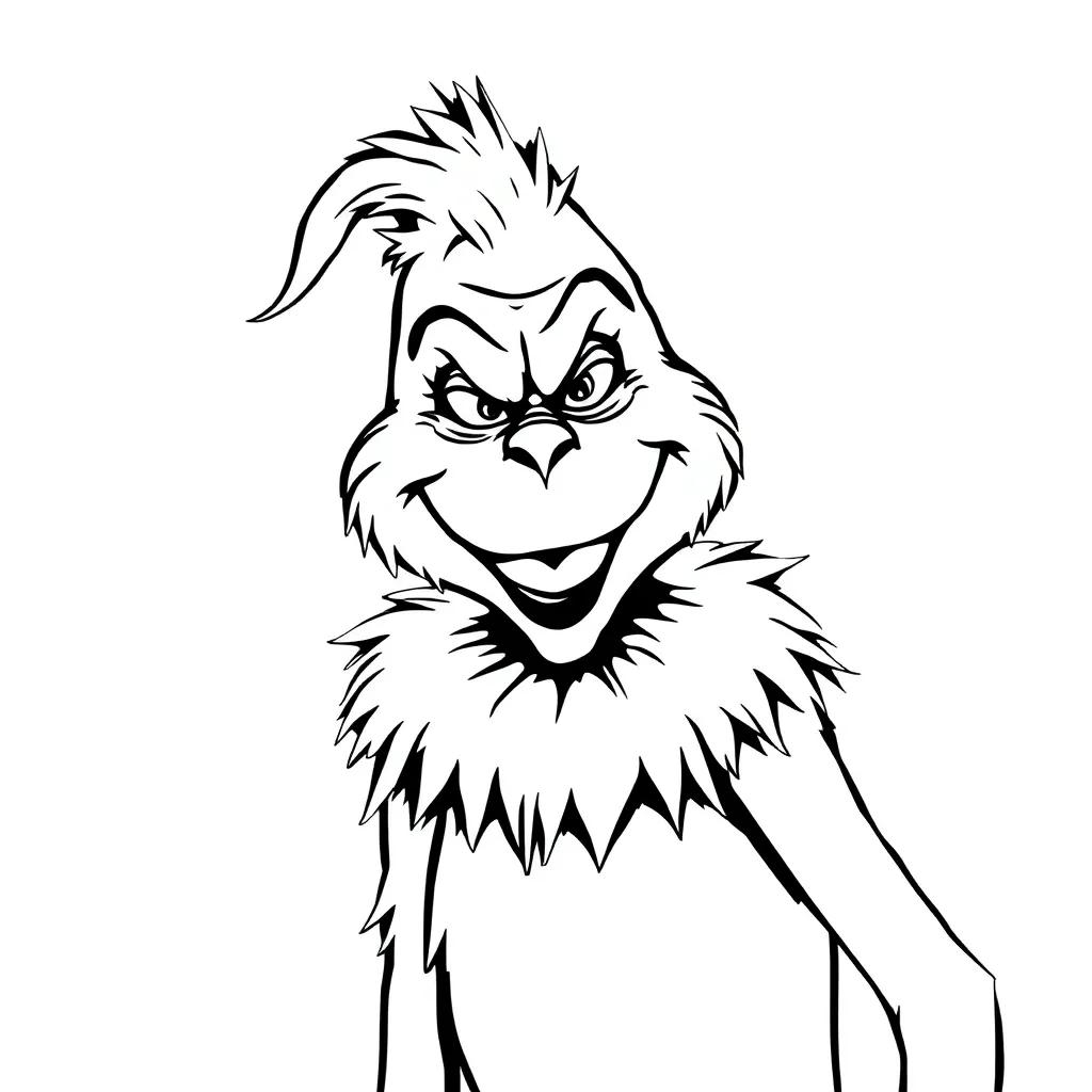Grinch Coloring Page Free
