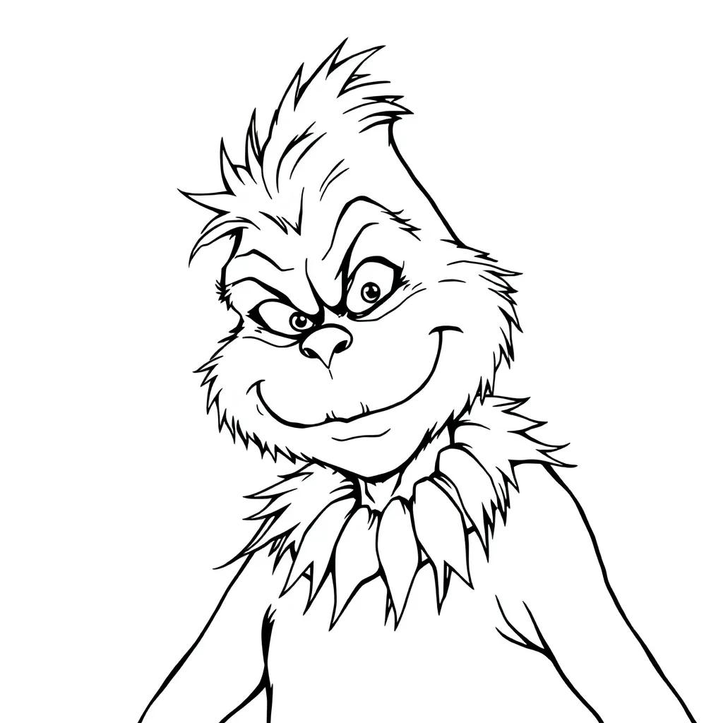 Grinch Coloring Page Free Printable