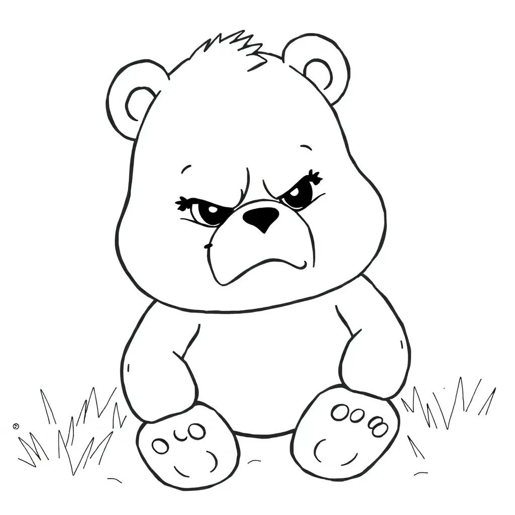 Grumpy Care Bear Coloring Pages
