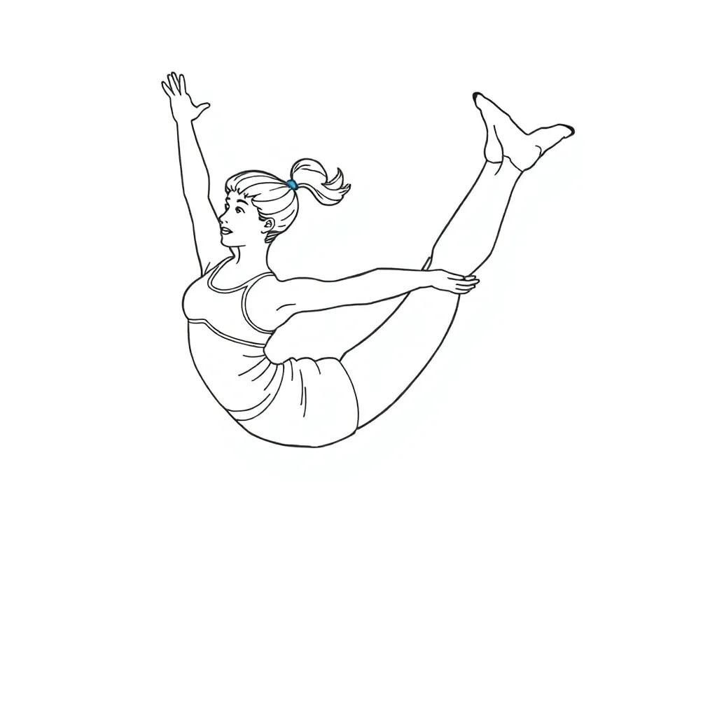 Gymnastics Printable Coloring Pages