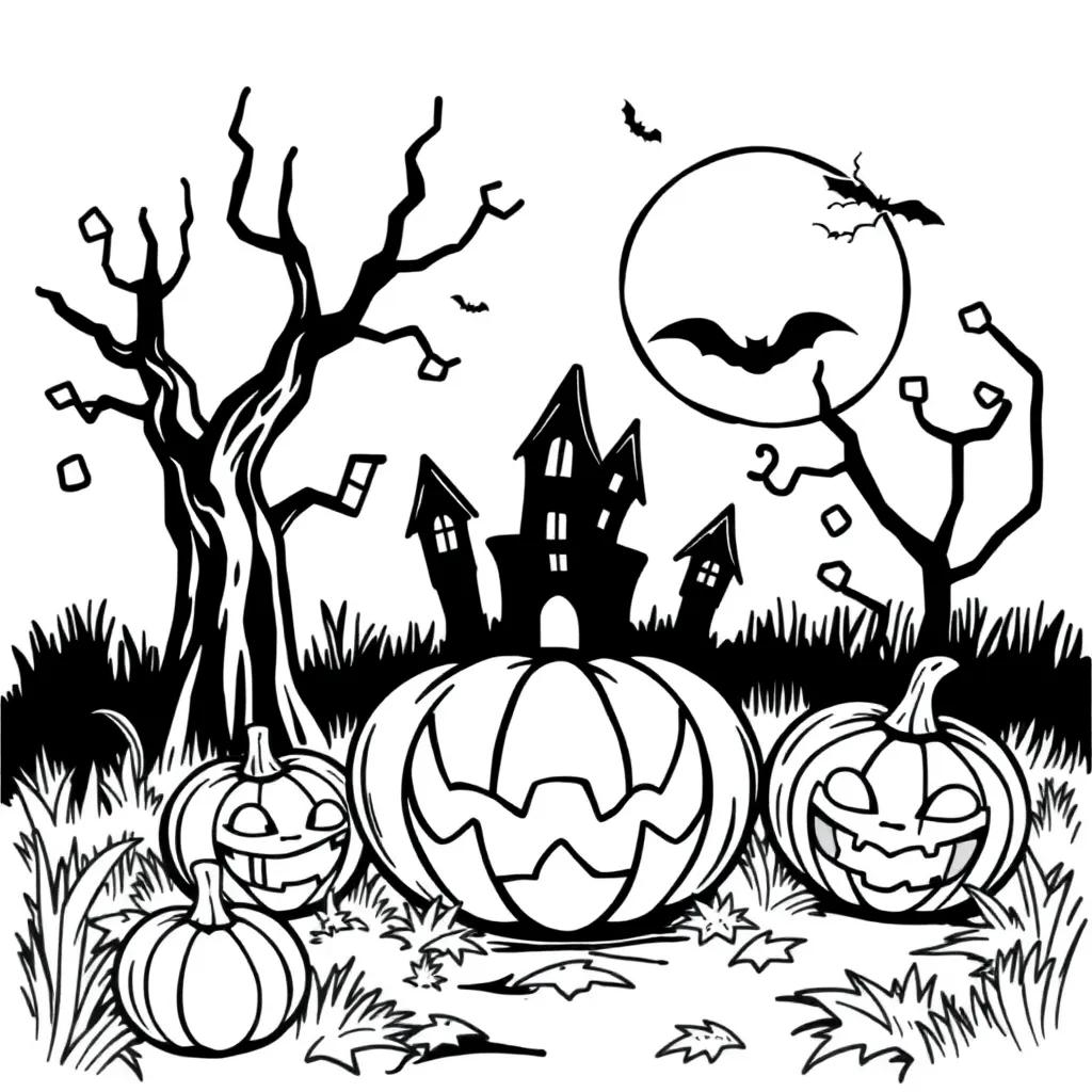 Halloween Pages To Print And Color