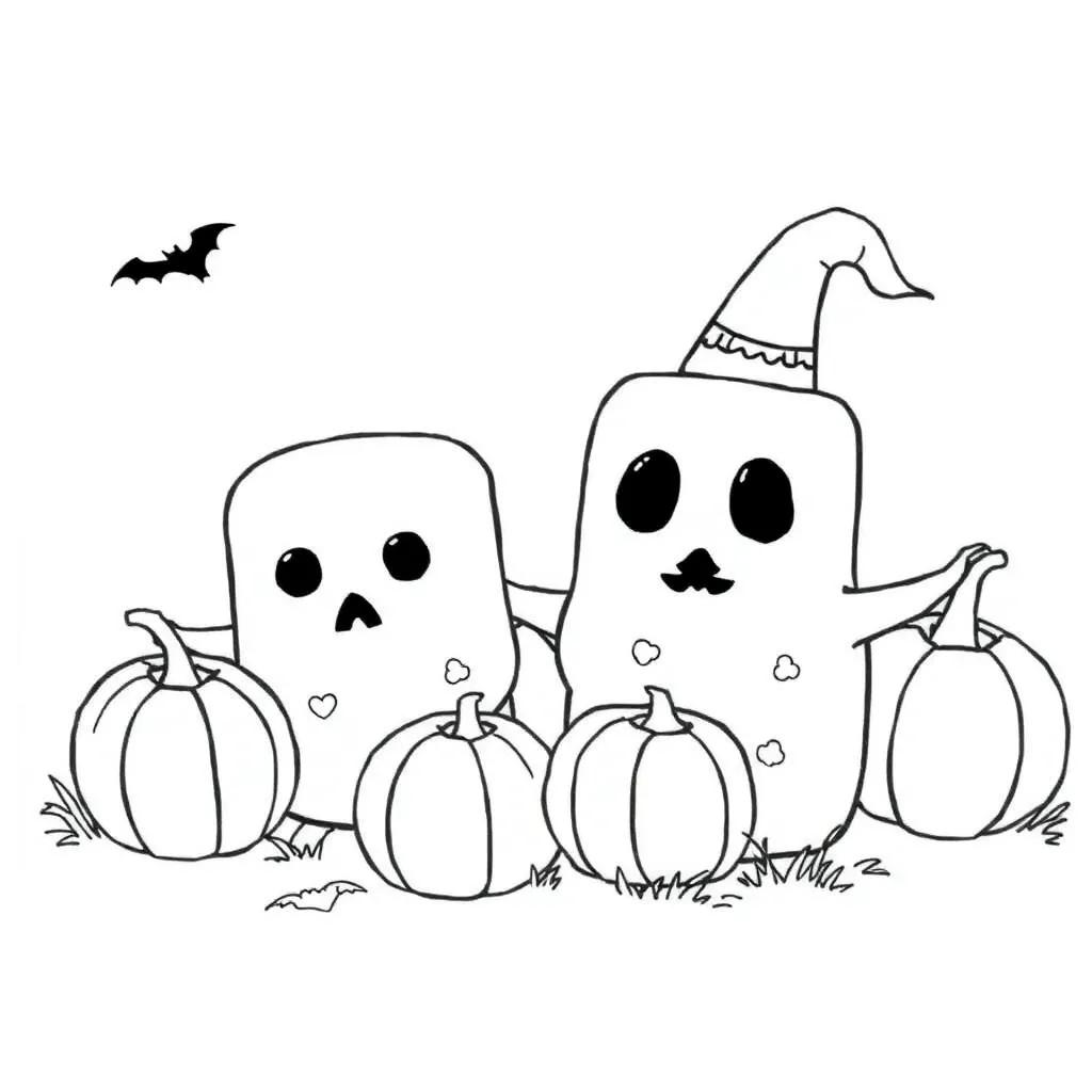 Halloween Squishmallows Coloring Pages