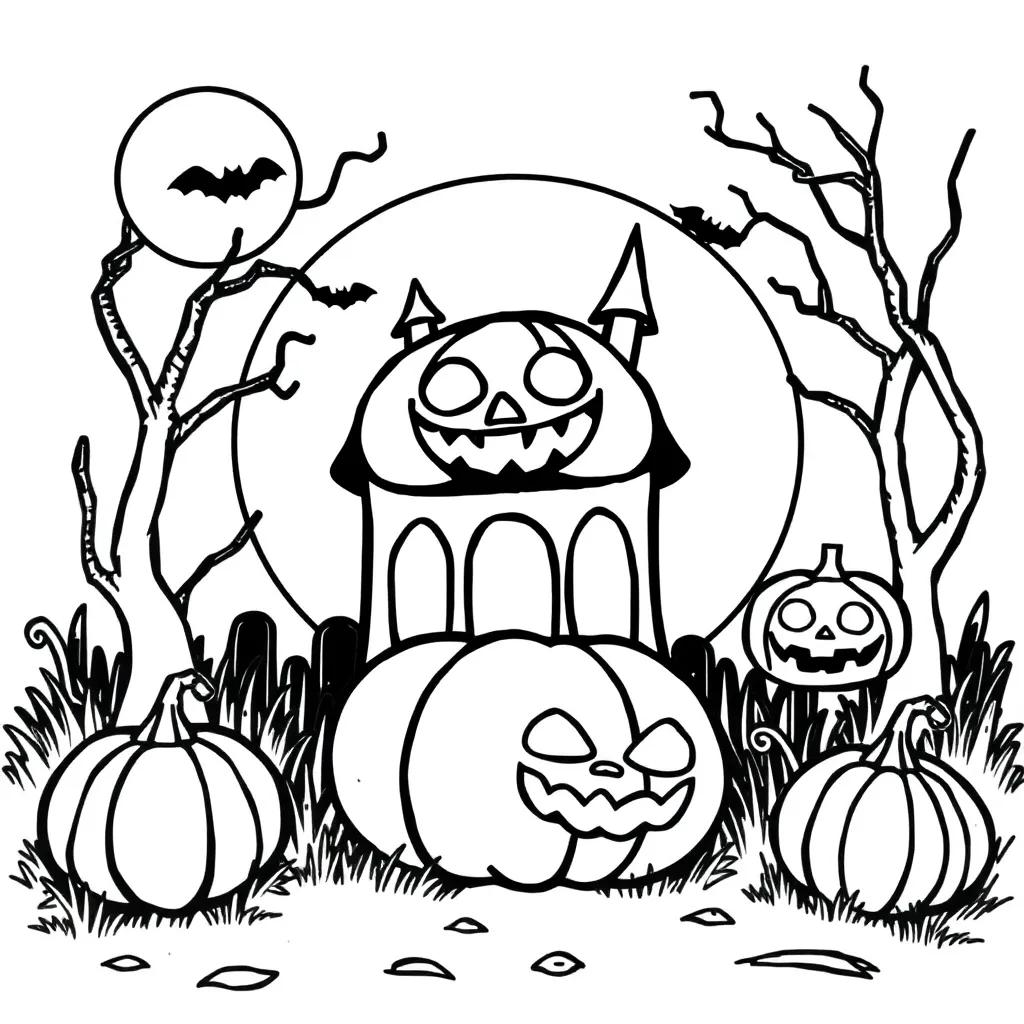 Halloween Coloring Pages Kindergarten