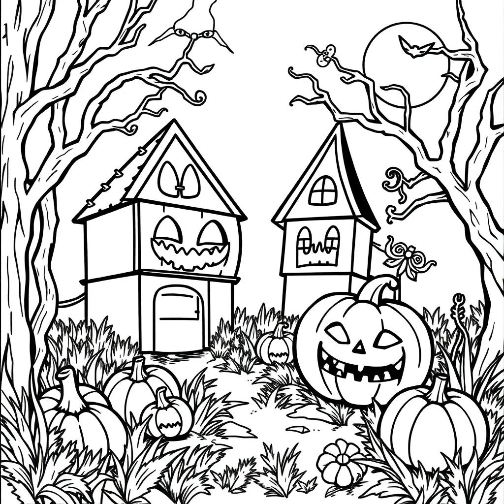 Halloween Color By Number Coloring Pages