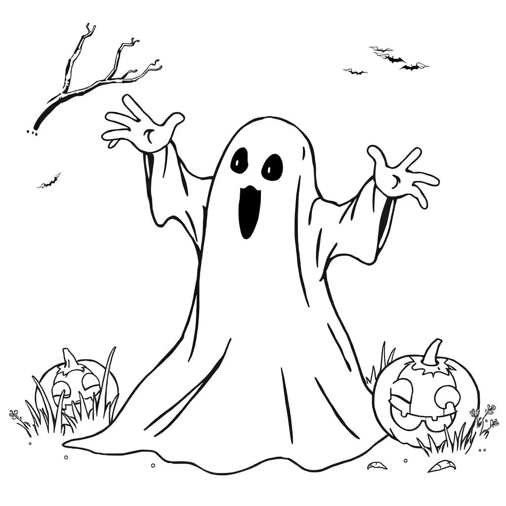 Halloween Coloring Pages Ghost