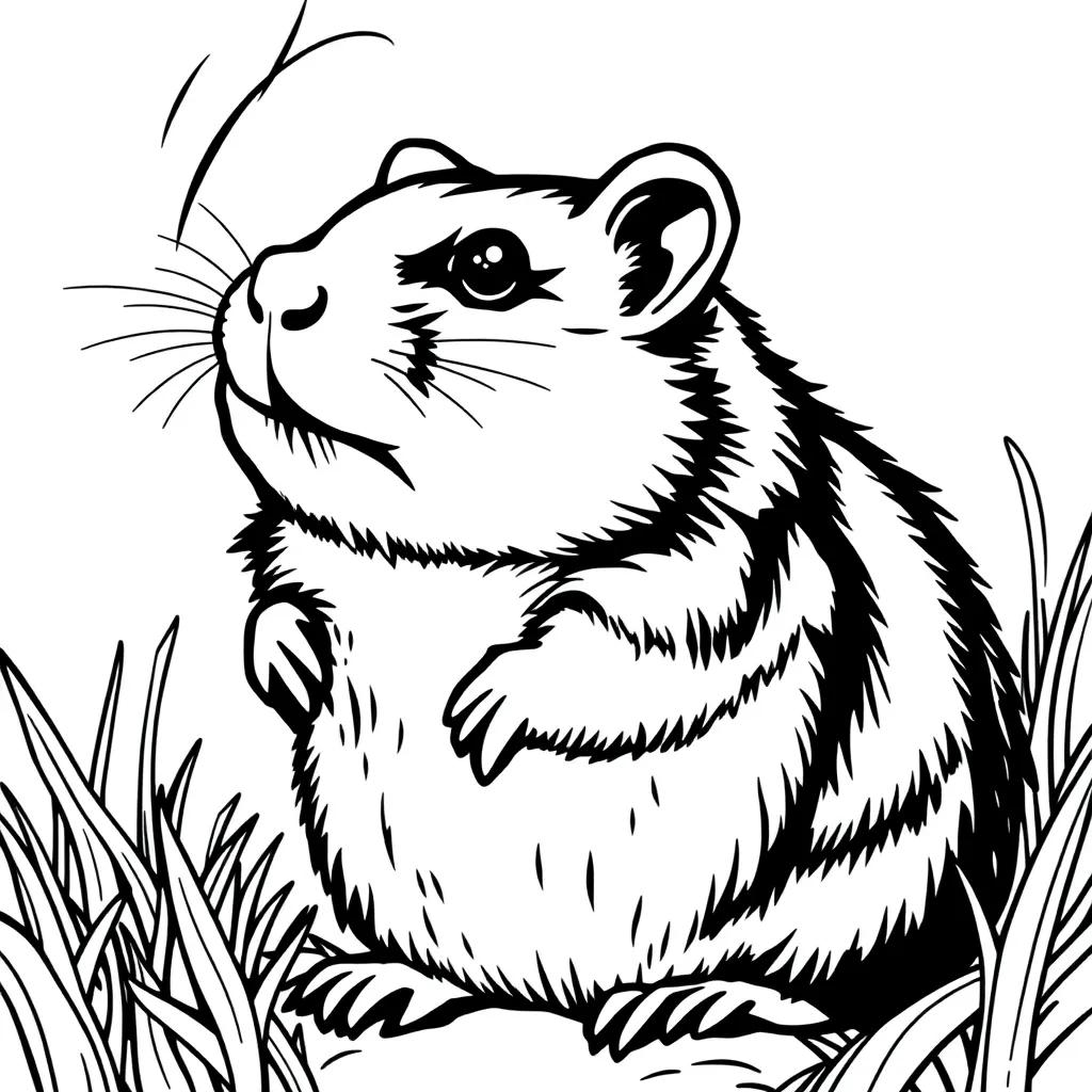 Hamster Coloring Pages To Print