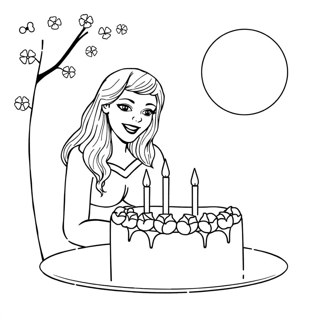 Happy Birthday Aunt Coloring Pages