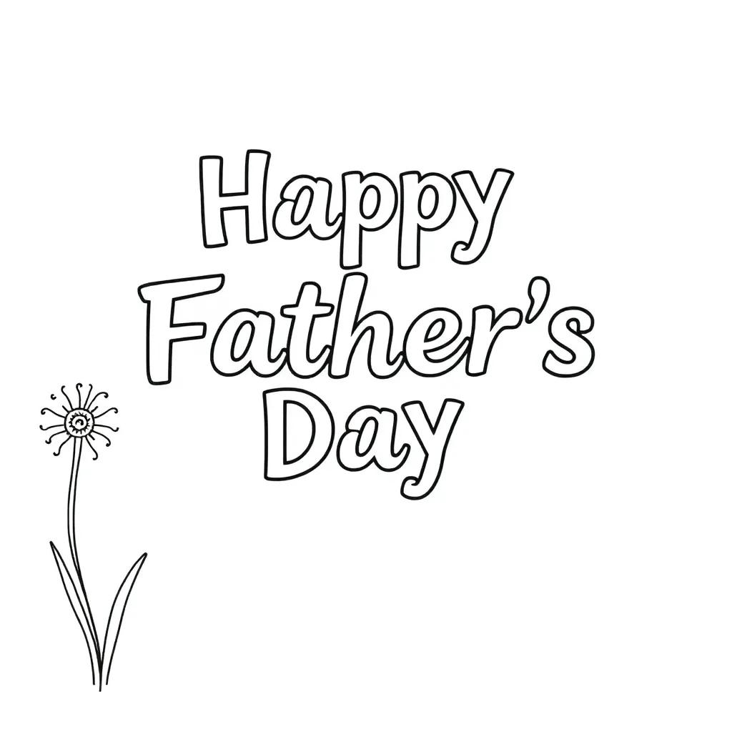 Happy Fathers Day Coloring Pages Printable