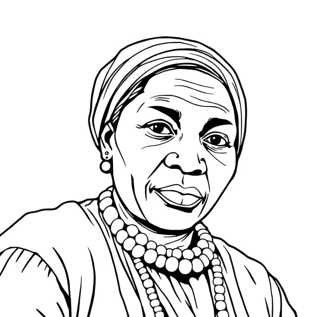 Harriet Tubman Color Page