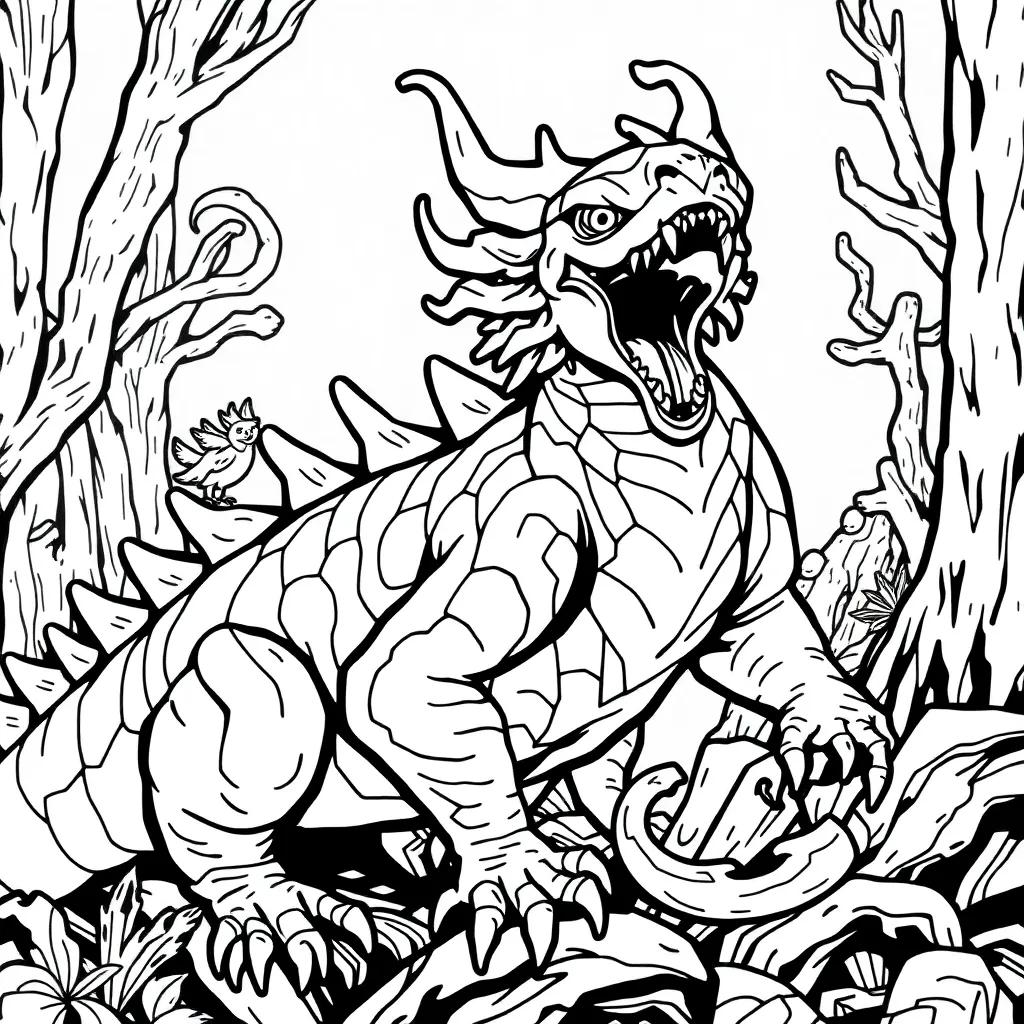 Harry Potter Basilisk Coloring Pages
