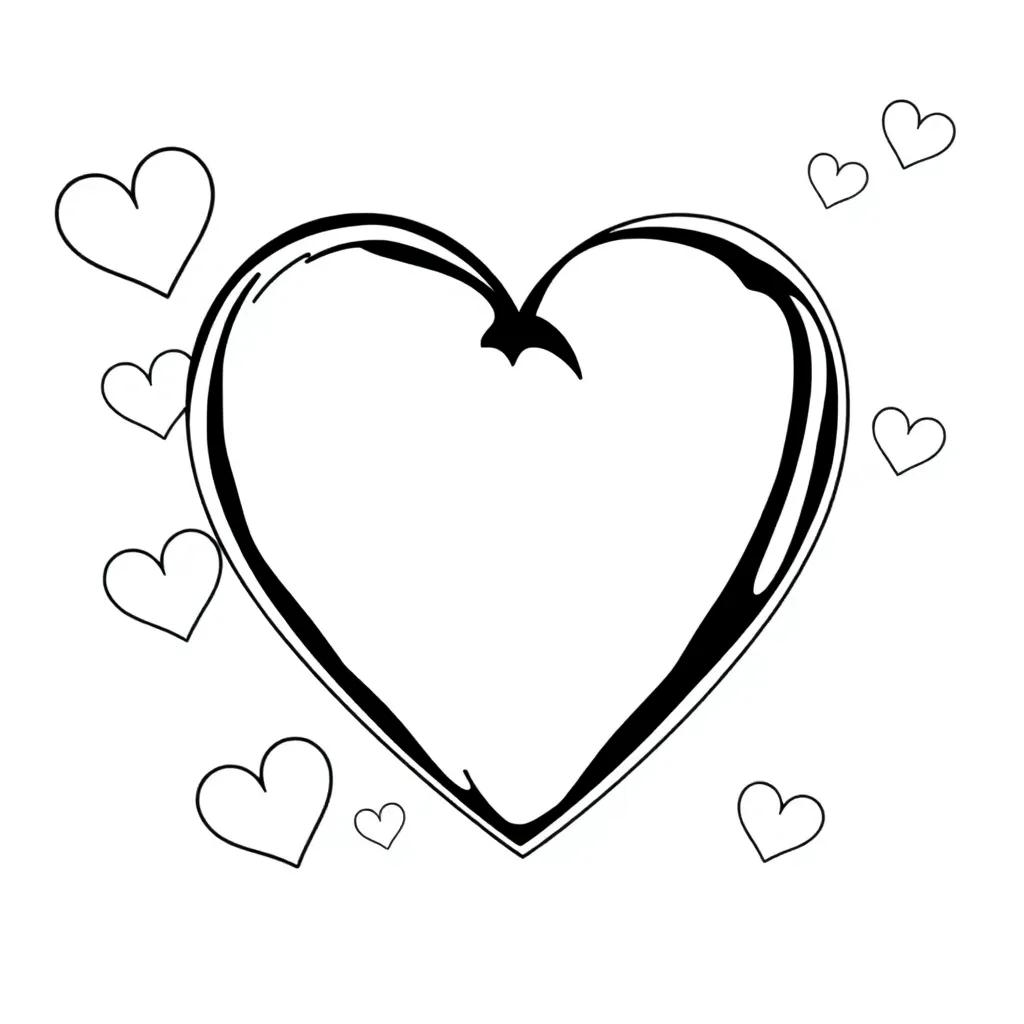 Heart Coloring Pages Printable Pdf