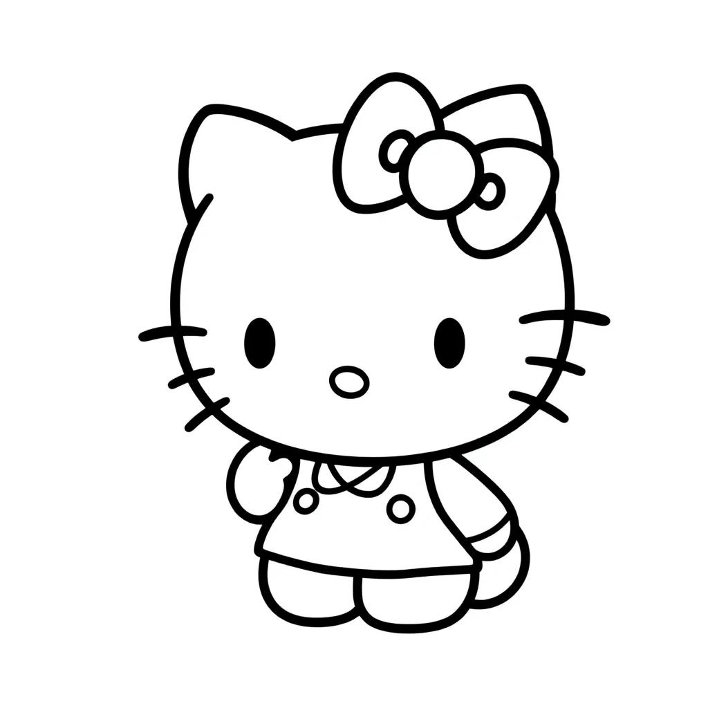 Hello Kitty Coloring Pages All Characters