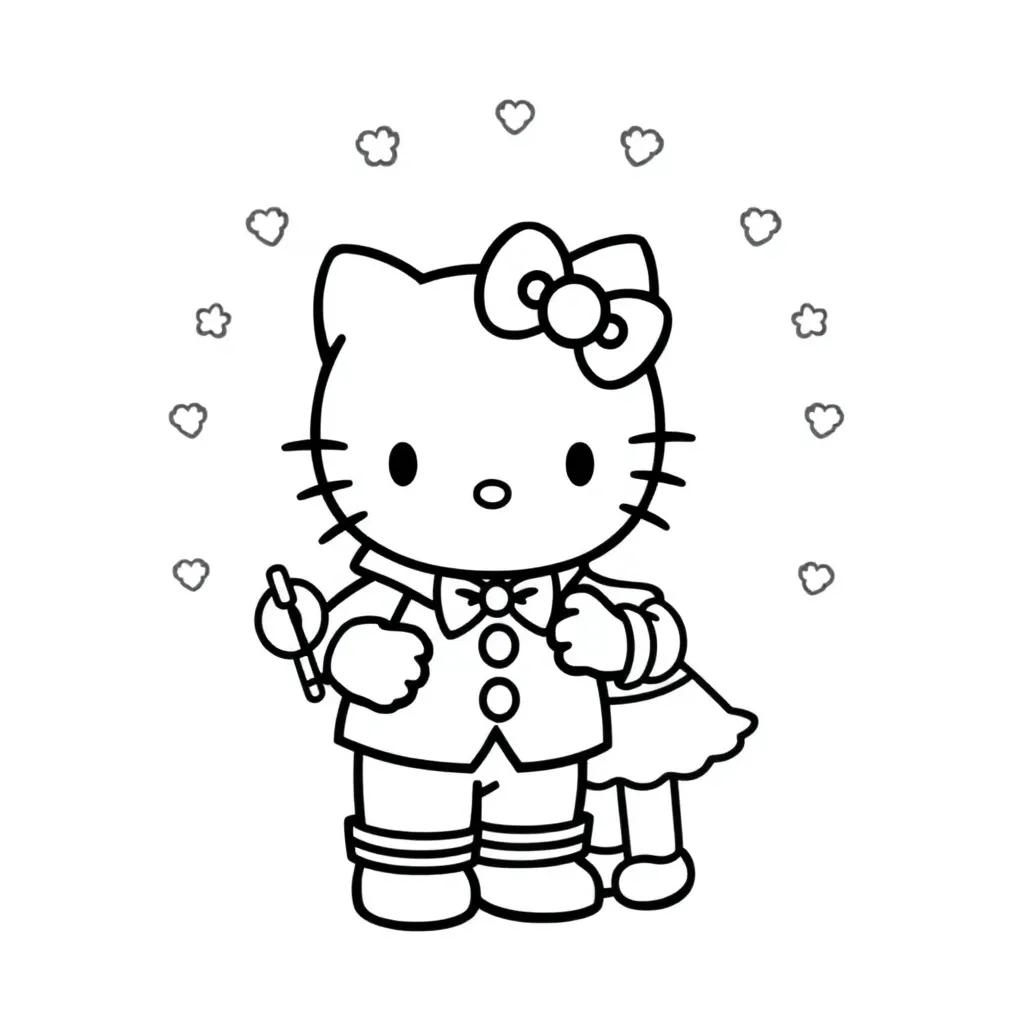 Hello Kitty And Dear Daniel Coloring Pages