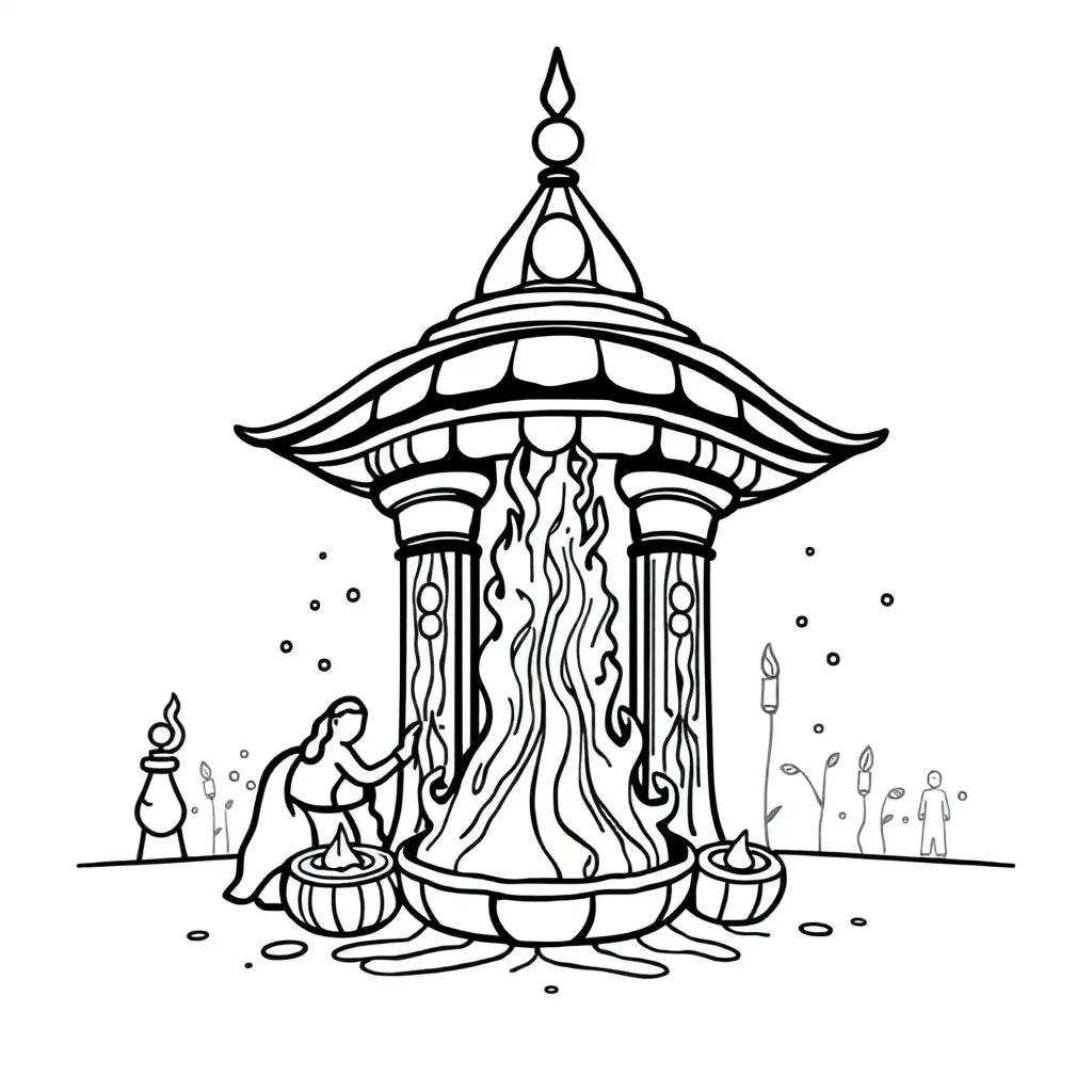 Holi Festival Coloring Pages
